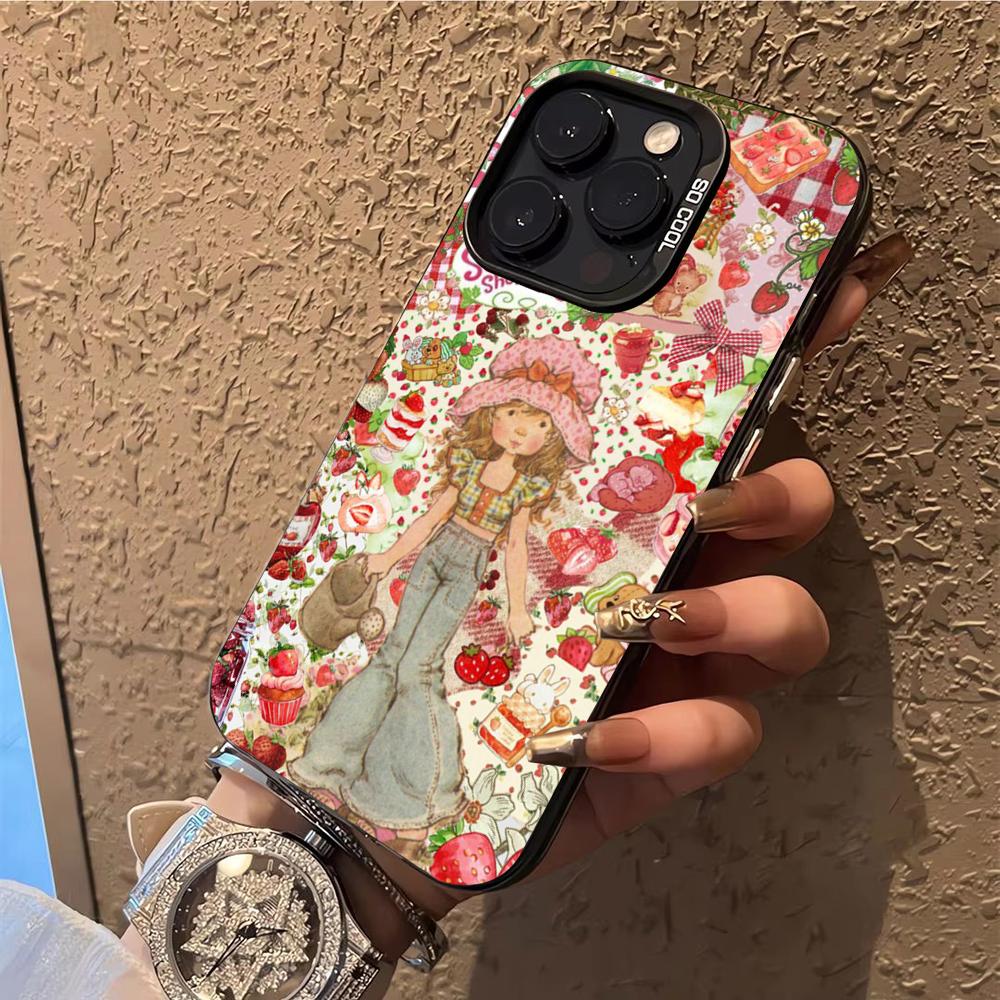 S-Strawberry S-Shortcakes Phone Case  Phone Case For iPhone 14 16 15 11 12 13 Pro Max Mini Plus Shockproof Cover