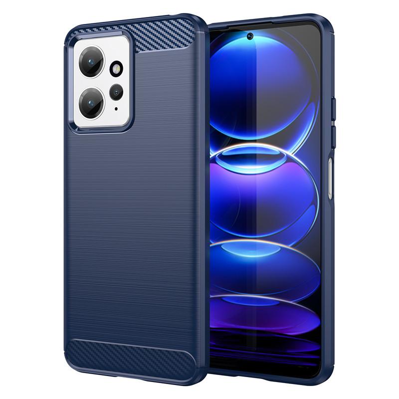 For Xiaomi Redmi Note 12 4G Case Redmi Note 12 Cover 6.67 Inch Carbon Fiber Shockproof Silicone Bumper For Redmi Note 12 Fundas