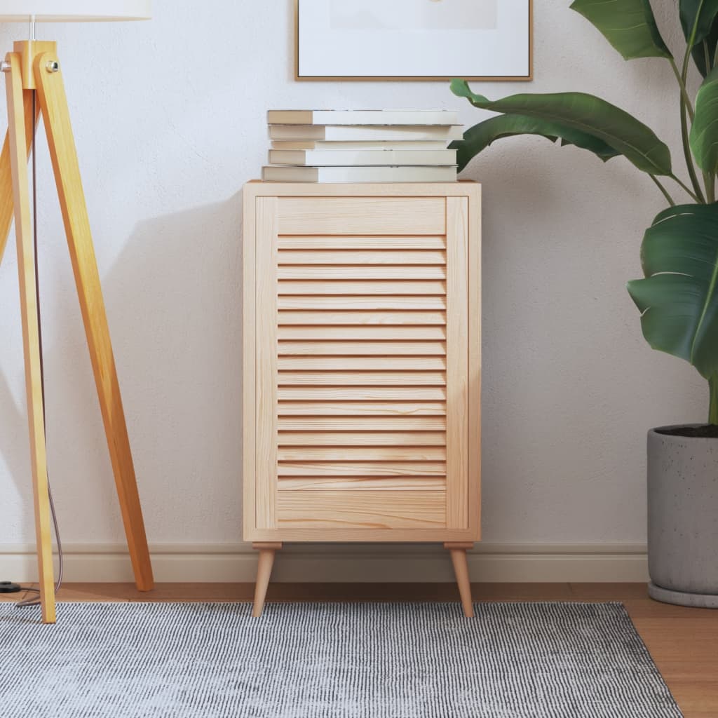 Slatted Design Cabinet Door 61.5 X 39.4 Cm Solid Pine Wood