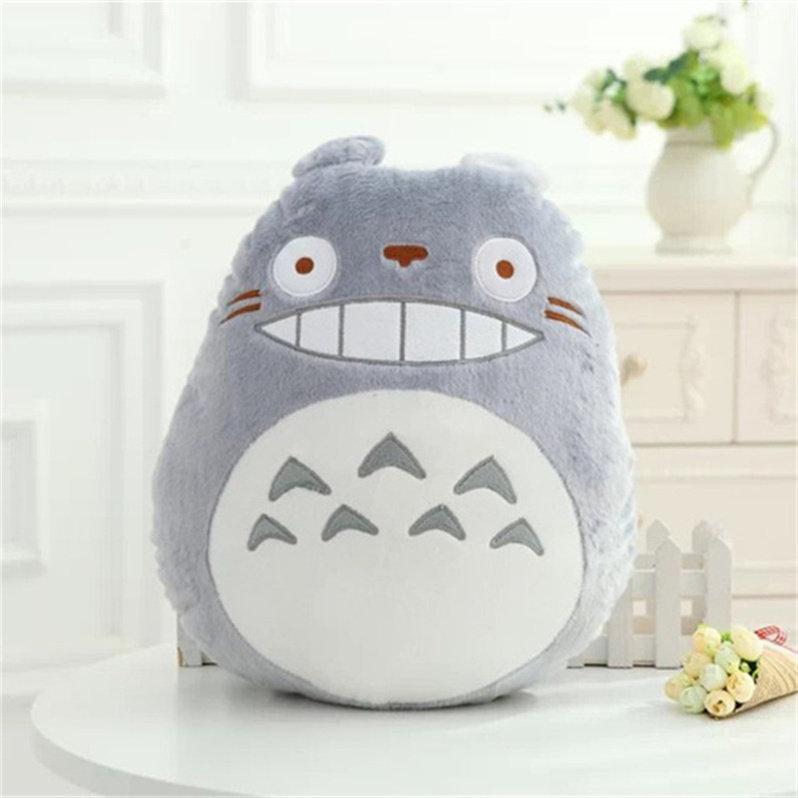 Cute Totoro Cushion Totoro Hand Warm Pillow Totoro Plush Pillow Soft Stuffed Animal Toy Japanese Cartoon Totoro Throw Pillow