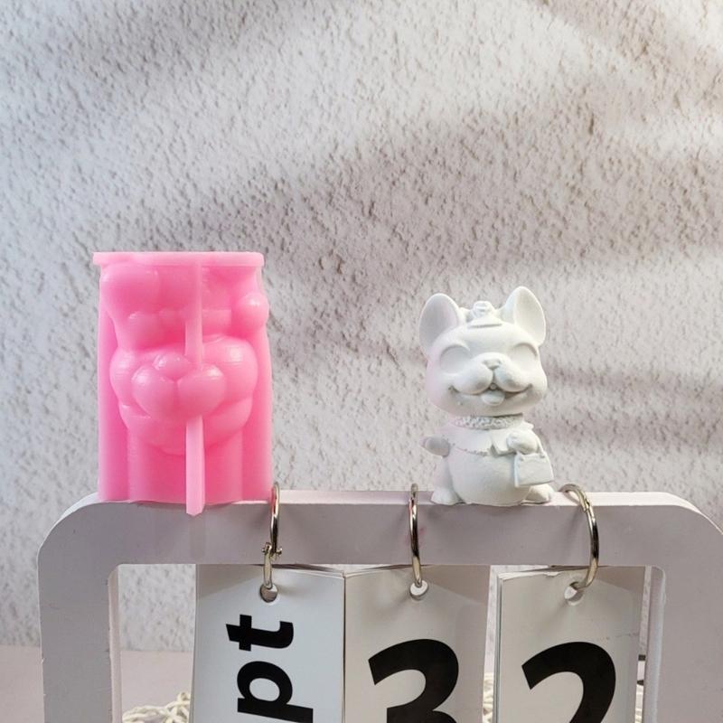 3D Dog Mould Handmade Silicone Molds Plasters Molds Ornament Molds Castings Molds Animal Molds Craft Supplies