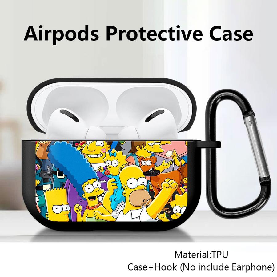 Case For Airpods Pro3 2 Pro2 4 3 Pro 1 Earphone Cases Cover Homer Cute Simpsons