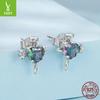 Personalized Retro Love Cross Earrings Men And Women Niche Trend S925 Sterling Silver Earrings