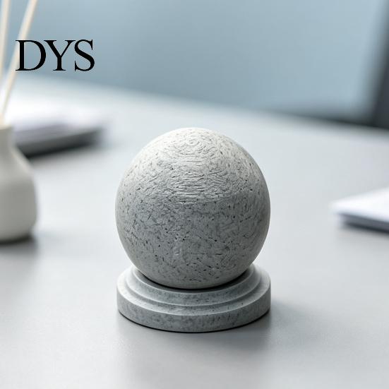 Retro Style Jewelry Holder 3D Printed Stone Ball Storage Box, Threaded Screw Sphere Container for Trinket Box Desk, Mini Round Organizer Jewelry,