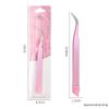 Multifunctional Double-Ended Nail Tool: Tweezers & Silicone Pressing Stick for Nail Art