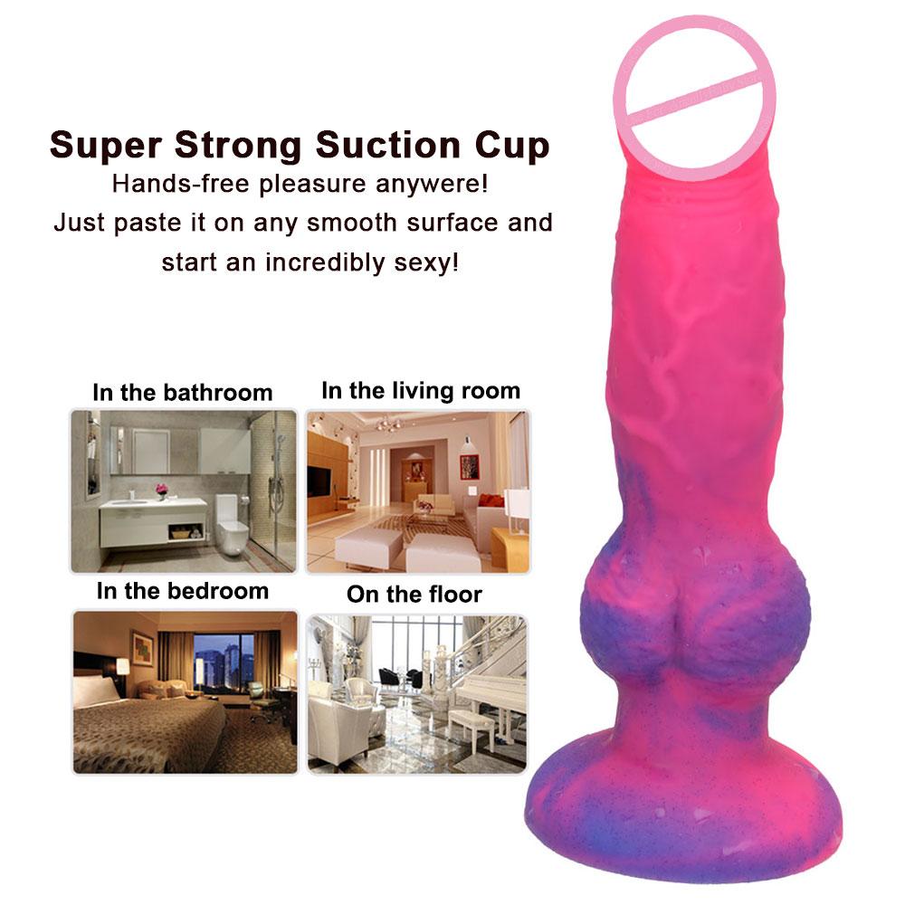 Realistic Dog Dildo Simulation Penis Animal Dildo Anal with Suction Cup Adult Toy Cheap Sex Toy for Woman Lesbian Strapon Dildo