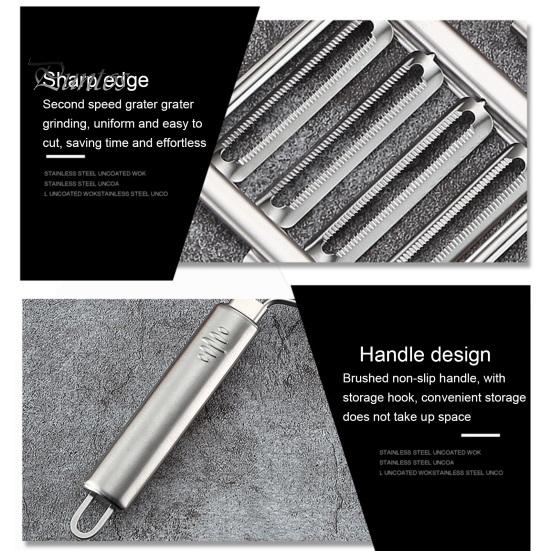 Κόφτης λαχανικών Από ανοξείδωτο ατσάλι Κόφτης τροφίμων Αφαιρούμενη λεπίδα Κουζίνα κόφτης λαχανικών για σαλάτες Τυρί φρούτα