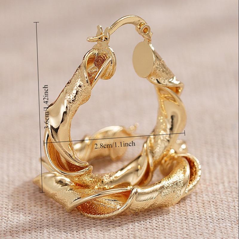 1 Pair, Stylish, High-end Design, Irregular Shape Earrings