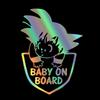 Car Stickers Customizable Waterproof Easy Install No Residue Anime Kid Warrior Baby on Board Vinyl for Car Truck Window