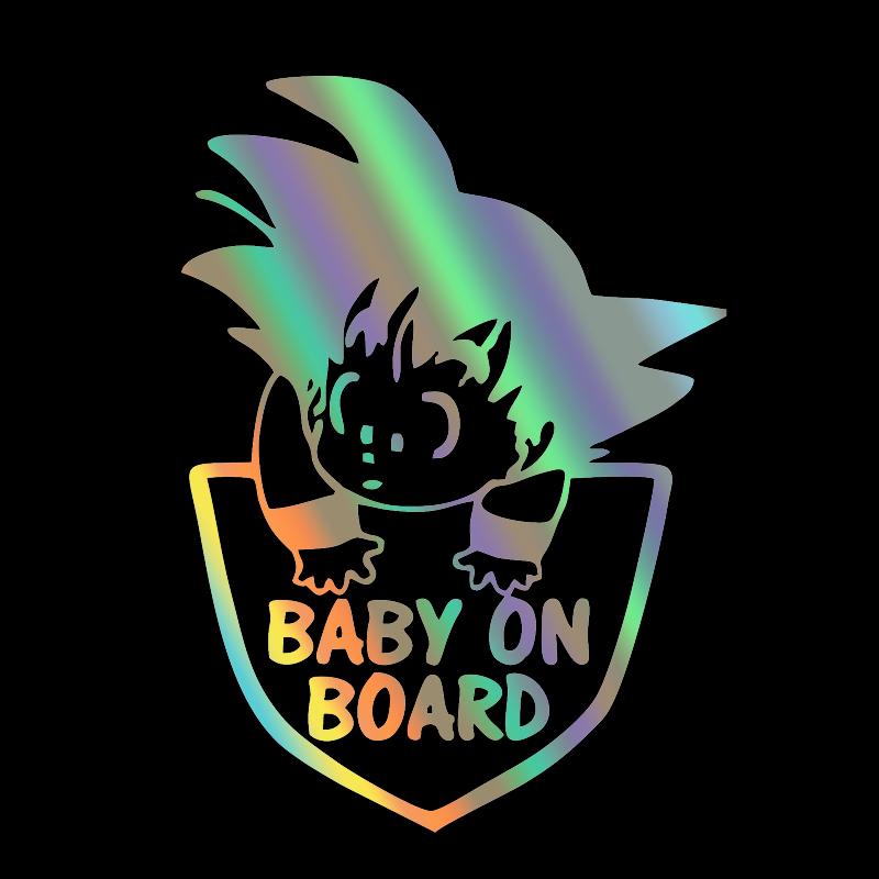 Car Stickers Customizable Waterproof Easy Install No Residue Anime Kid Warrior Baby on Board Vinyl for Car Truck Window