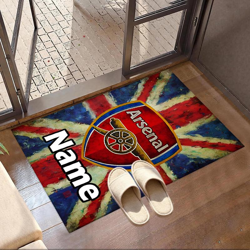 Custom Name Personalized Arsenal F.C Print Carpet, Versatile Home Decor Rug, for Playroom, Apartment, Balcony, Entryway, Hallway Gift