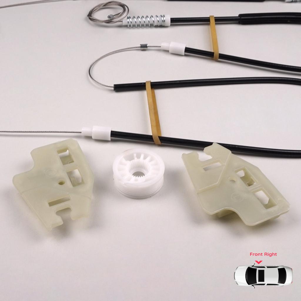 EWR492 Window Regulator Repair Kit Front Right Door for BMW 3 Series E46 2001-2005 4/5 Door Facelift 51337020660