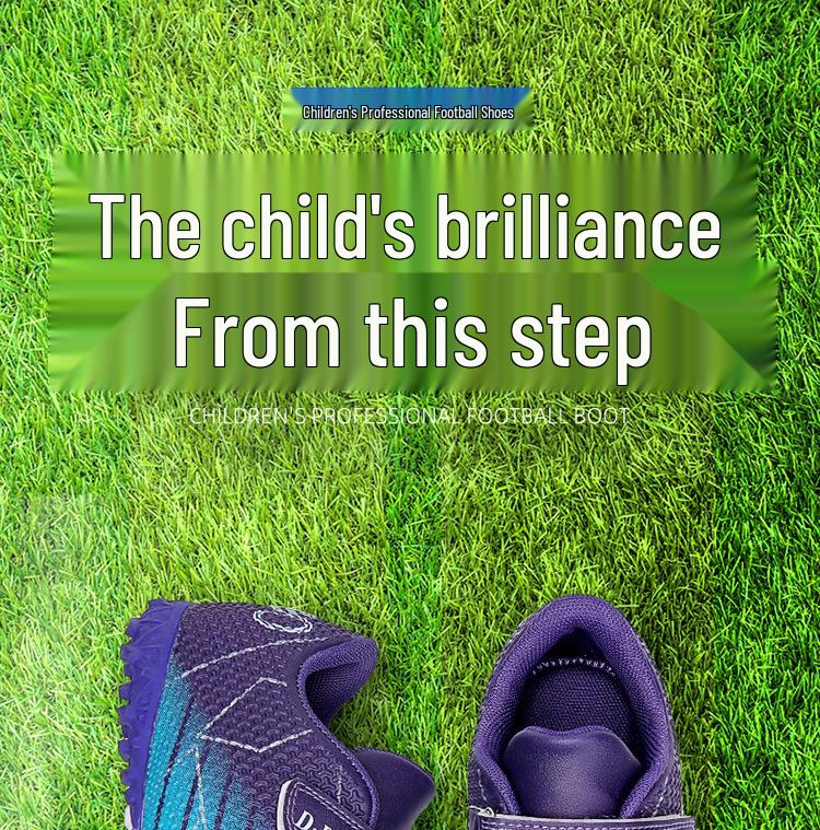 Velcro Soccer Shoes for Kids - Student Training Turf Cleats, Size 28-39