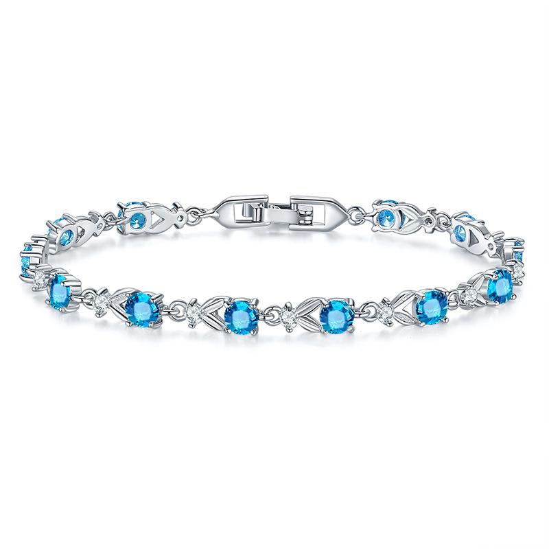 Kerastase Mori Girl Zircon Bracelet with Austrian Crystal, Gold-Plated Jewelry
