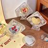 Rotatable Coin Display Case Floating Coin Protector Sleeves Coin Container Box Desktop Ornaments