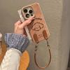 Simple Lines Curly Puppy Suede Autumn and Winter Women's Lanyard for Apple 17Promax/Air Mobile Phone Case