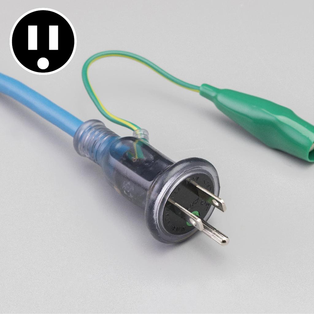 Hataya SX103KB 2-Prong Grounded Extension Cord, 10m, Gray-Blue