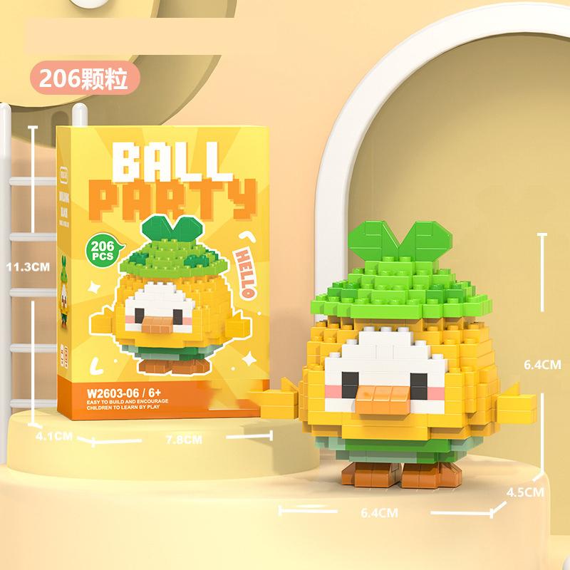 Penguin Constructor Micro Bricks Toys for Children 7 to 10 Year Cat Dog Construction Set for Girl Adults Reindeer Building Block