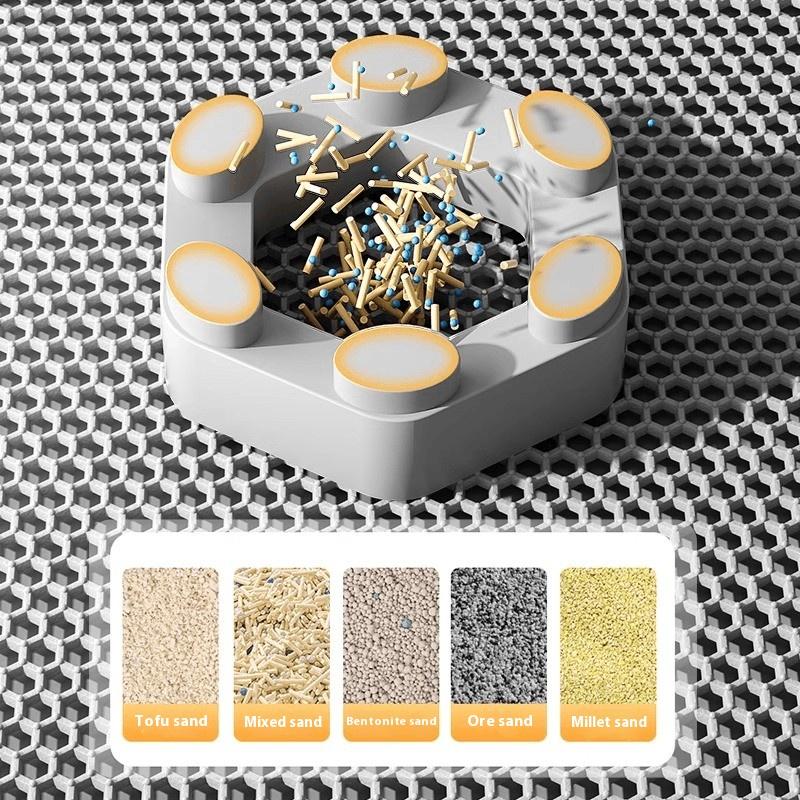 90X60CM Cat Litter Mat Waterproof Double Layer Pet Litter Box Mat Pet Toilet Cat Mat Nonslip Sand Cat Washable Mat Pet Clean