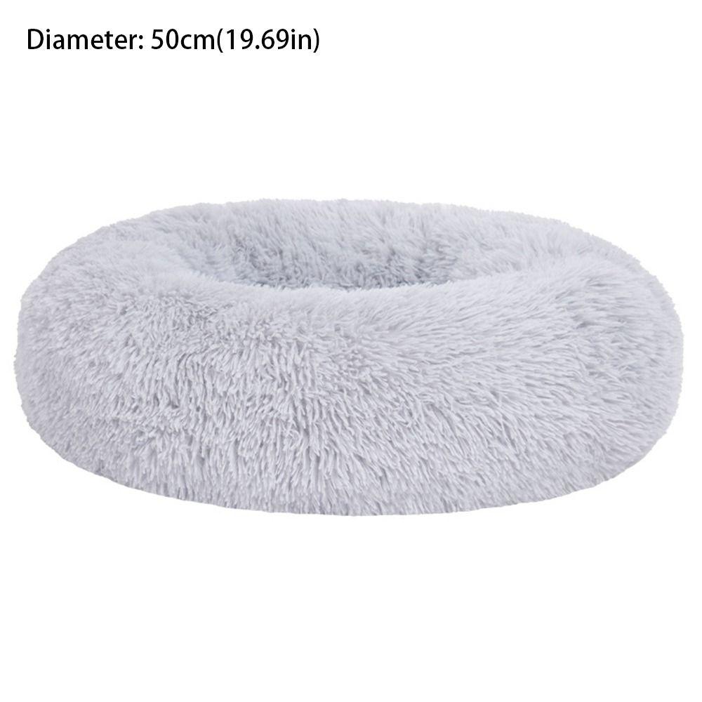 Plush Pet Cat Bed Soft Pet Sofa New Cat Donut Bed