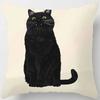 Kawaii Lazy Cat Throw Pillow Cover, Cute Cushion Case for Home Decor