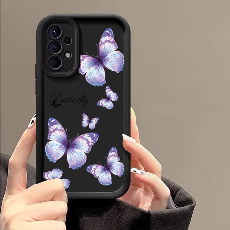 Beautiful Butterfly Case For Samsung Galaxy A55 5G Case A35 A13 A54 A53 A52 A34 A33 A32 A21S A14 A23 A24 A12 A51 A71 Phone Cover