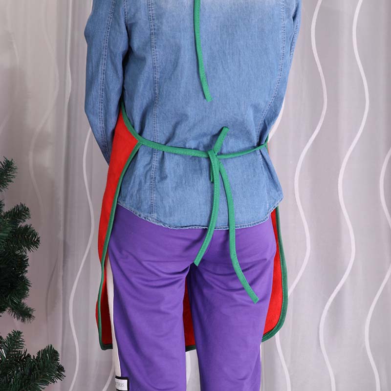 WTEMPO Christmas Apron Santa Claus Design Pocket Durable Sleeveless Home Kitchen Halter Apron Coffee Shop Store Bar Attendant Apron Christmas Supplies