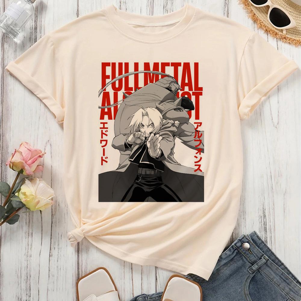 

Цельнометаллический алхимик лучшие футболки для подростков Классический харадзюку каваий Университет Y2k футболка Красочный винтажный графический хип-хоп Цифровой 4XL