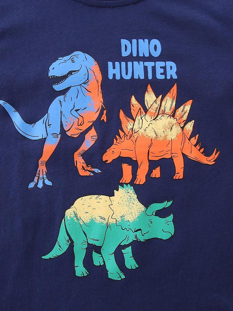European Fashion Dinosaur Print Boys' Long-Sleeve T-Shirt - Autumn Arrival