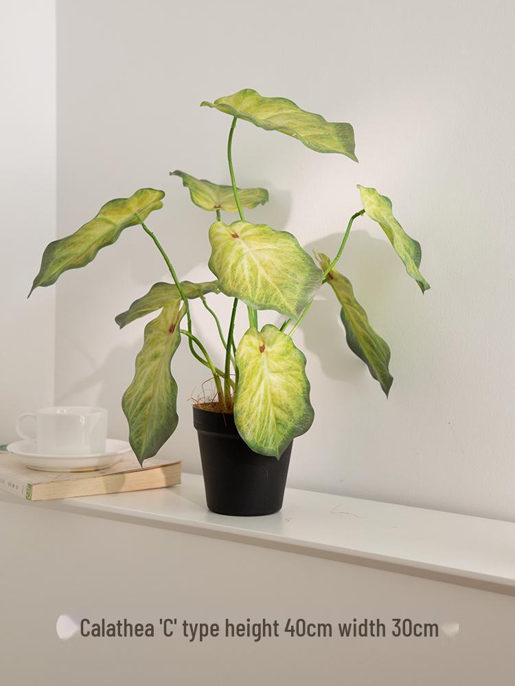 Artificial Green Plants for Indoor Decor – Potted Ornaments for Living Room or Coffee Table