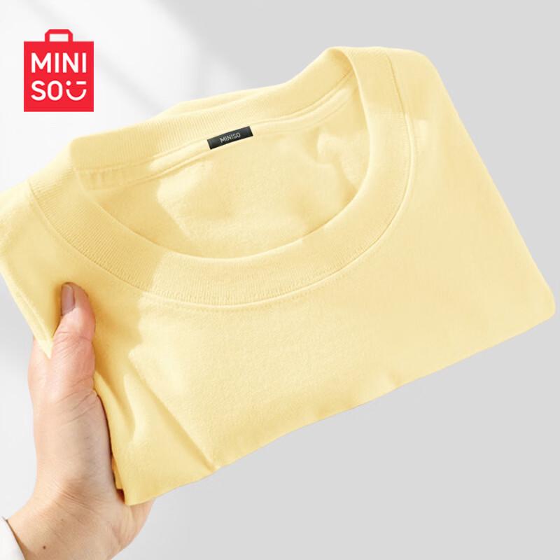 MINISO Women's Pure Cotton Short Sleeve T-shirt