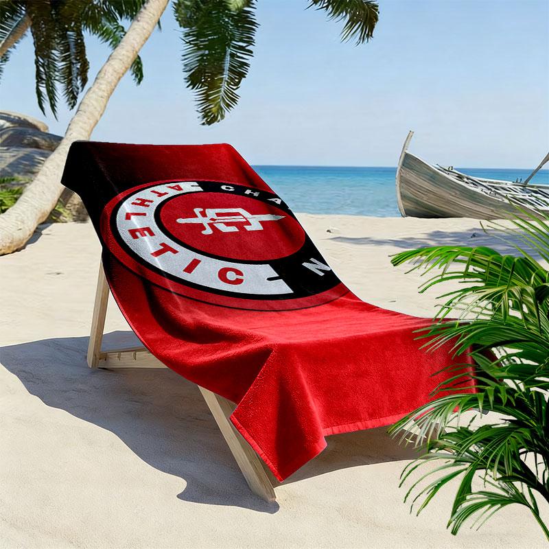 Charlton Athletic Print Beach Towel, Large Soft Quick Dry Towel for Beach Camping Swimming