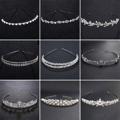 Efily Wedding Tiaras And Crowns Crystal Luxury Jewelry Rhinestone Headbands For Women Bridal Hair Accessories Hair Band Gift