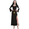 M L XL Halloween Nun Costume Cosplay Dress Women Role Play Party