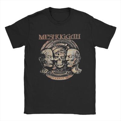 Meshuggah Destroy Erase Improve Herren T-Shirt Kreatives T-Shirt Kurzarm Rundhals T-Shirt Baumwolle Geschenkidee Kleidung