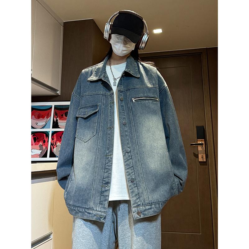 Джинсовая куртка мужская весенняя куртка мужская повседневная мужская оснастка — фото 3