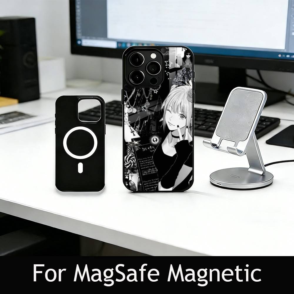 Misa Amane Phone Case For iPhone17,16,15,14,13,12,11 Plus,Pro Magnetic For Magsafe Wireless Charging