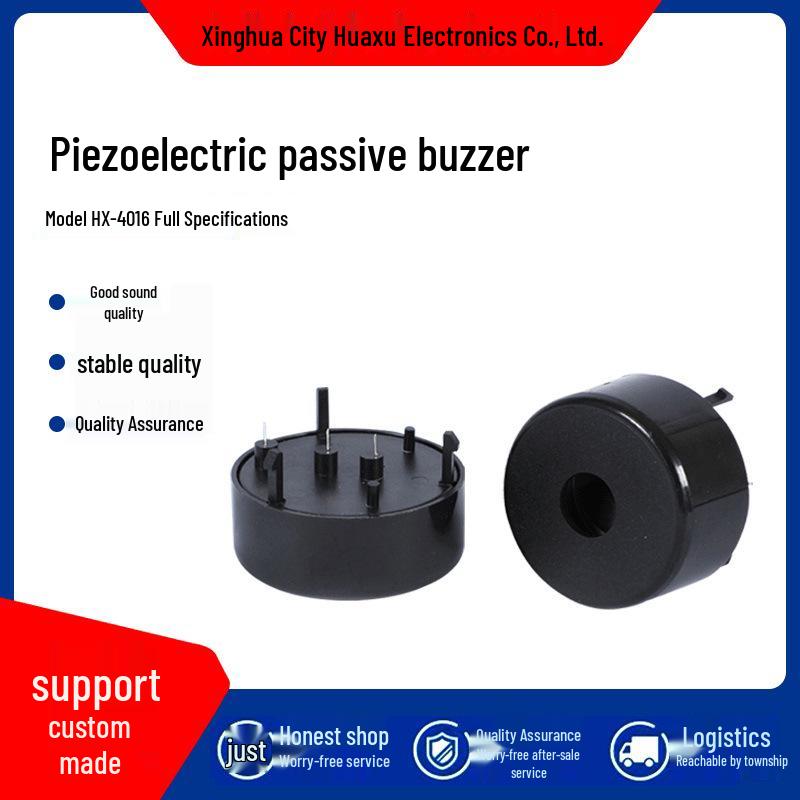 HX Huaxu 4016 Piezoelectric 9V 12V Passive Buzzer 40x16 40x16 mm