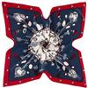New 100cm Silk Square Scarf Women Euro Brand Key And Chain Classical Design High Quality Shawls Bandana Lady Foular
