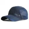 Verstellbare Schnelltrocknende Atmungsaktive Mütze Laufen Baseball Sommer Mesh Kappe Schirm Sportlich Cool Mode Heiß Outdoor Beliebt Männer Frauen