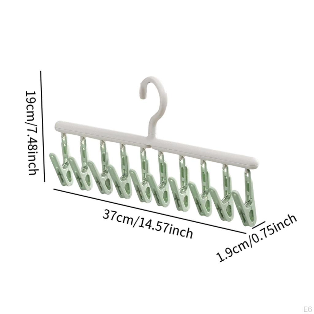 Clothes Drying Rack with Clips for Socks And Underwear Hanger