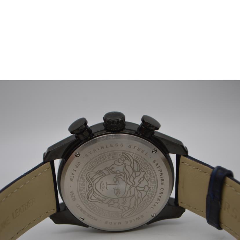 Used VERSACE V-Ray Chronograph Quartz Date/Navy Dial VEDB00418 A Rank 89