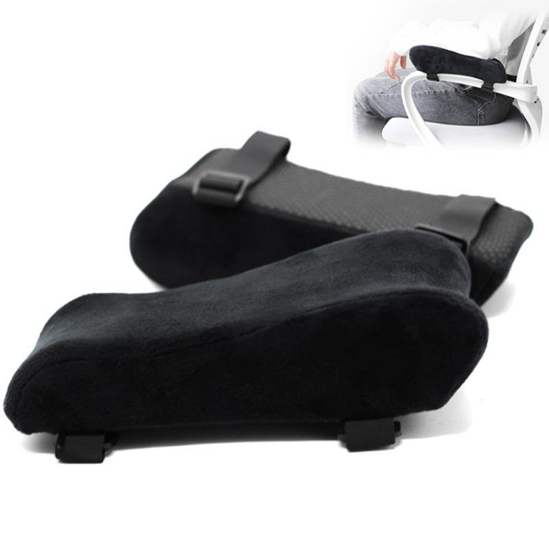 M-Modern-Chair Armrest Pads Ultra-Soft Memory Foam Elbow Pillow Support Universal Fit For Home Or Office Chair For Elbow Relief