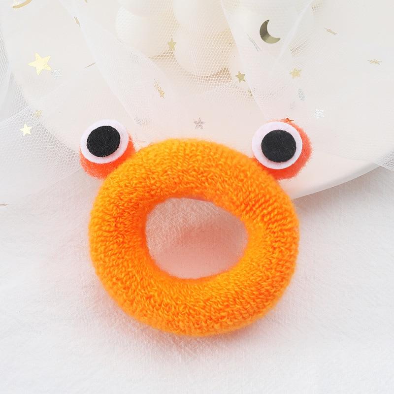 

1 шт/2 шт корейские аксессуары для волос милая эластичная веревка на голову бесшовная толстая резинка для волос галстук 2Pcs оранжевый