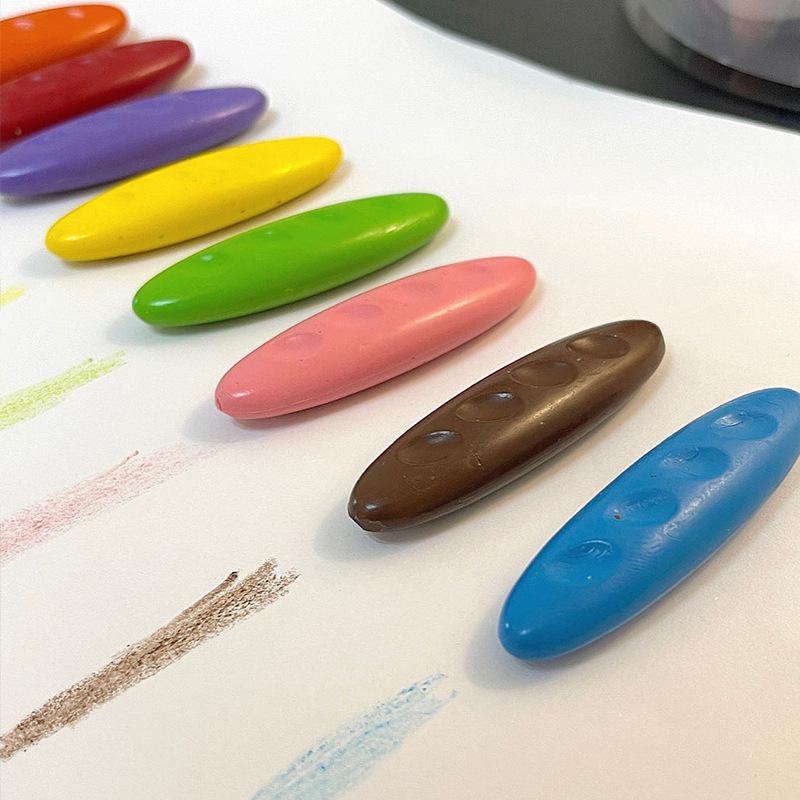 Peanut Crayons for Kids,12/24/36 Colors Washable Toddler Non-Toxic  Coloring Art Supplies,Gift for Boys and Girls Back To School