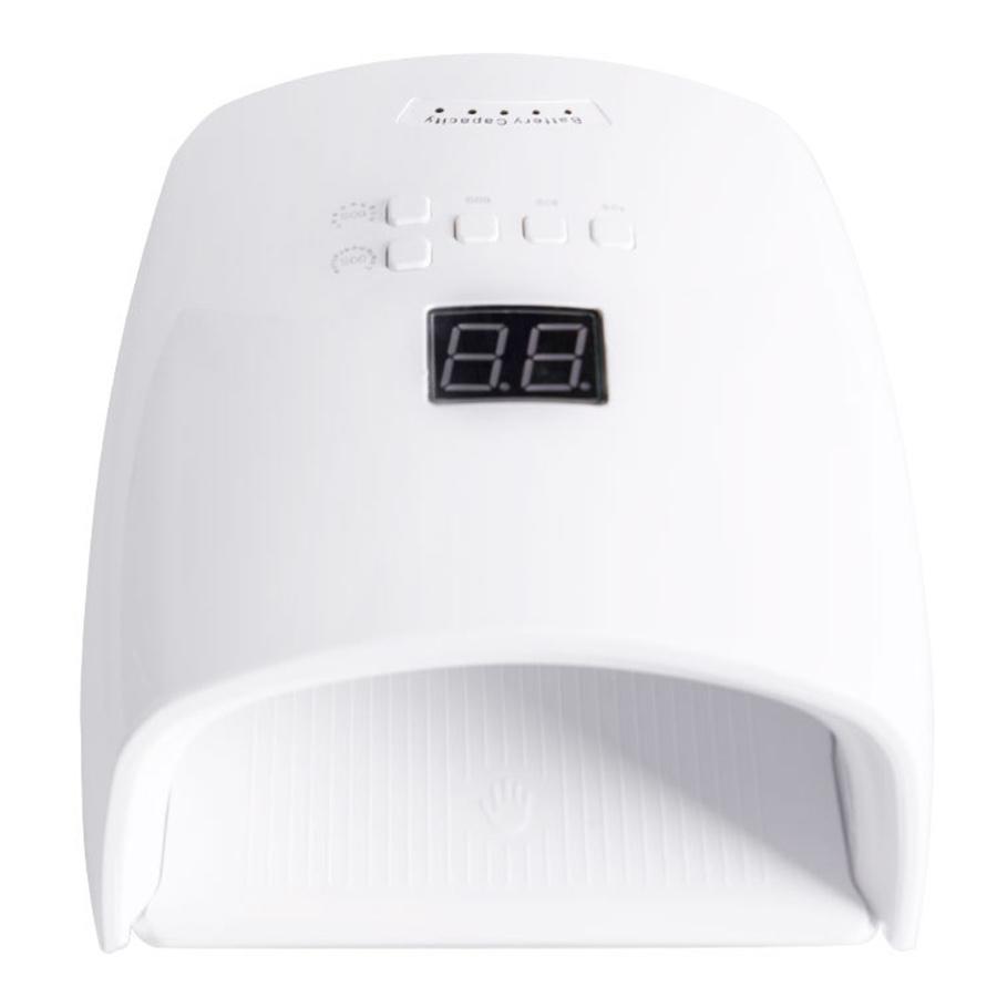 White 48W Cordless Wireless Rechargeable LED/UV Nail Lamp Gel Polish Light Dryer