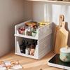 Plastic Clothing Wardrobe Storage Frame Children Toy Organizer Drawer Box Clothes Drawer Box Rack White Grey