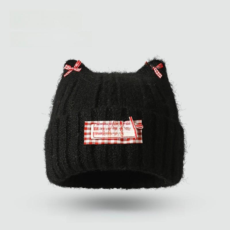 Knit Hat For Women Autumn Winter Acrylic Warm Windproof Cozy Sweater Style For Casual Outdoors