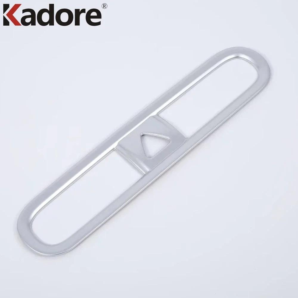 For Hyundai Kona Kauai Encino 2017-  Carbon Fiber Car Center Air Condition Vent Outlet Cover Trim Interior Accessories