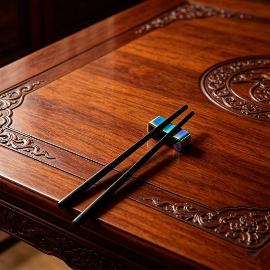Stainless Steel Chopstick Rest Colorful Anti-Skid Spoon And Chopstick Holder for Home Restaurant Rust-Proof Dishwasher Safe Cutlery Rack